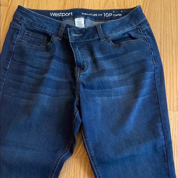 Westport Signature Blue Ankle Cropped Jeans - Picture 2 of 4